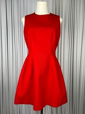 Zara Red Structured Mini Dress Size Small